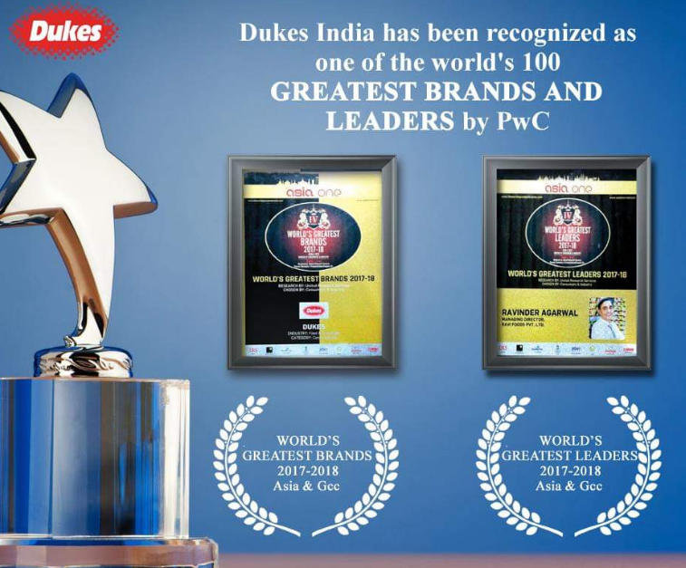Dukes India has been recognized as one of the World’s 100 Greatest Brands
