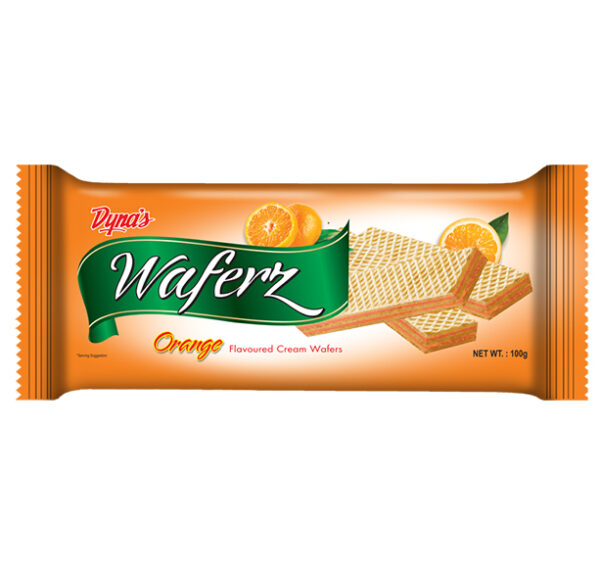 Dyna's Waferz orange Flavour 100g